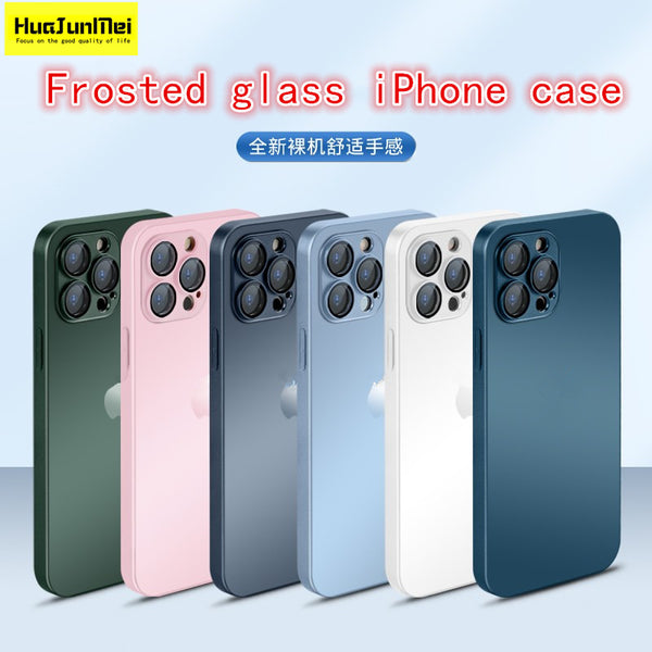 Matte Glass Case For iPhone