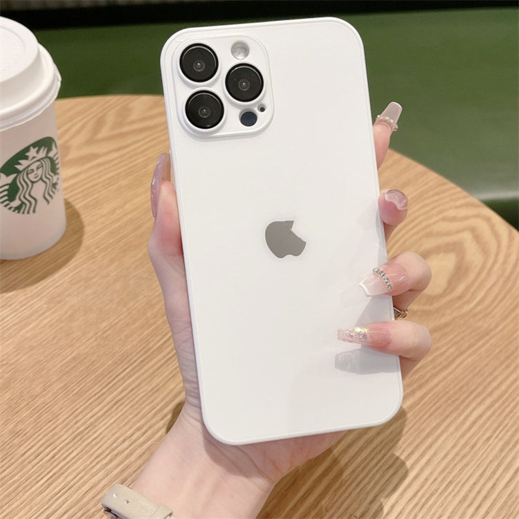 Matte Glass Case For iPhone